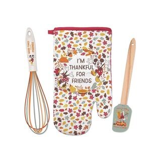 Best Brands Disney Mickey Mouse 3 Piece Baking Set Mitt,Spatula,Whisk